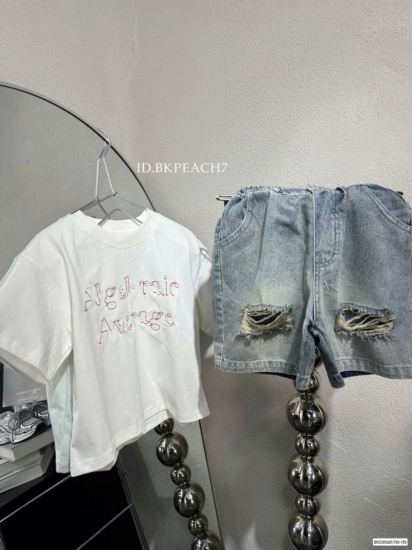 SHORT JEANS RÁCH GỐI