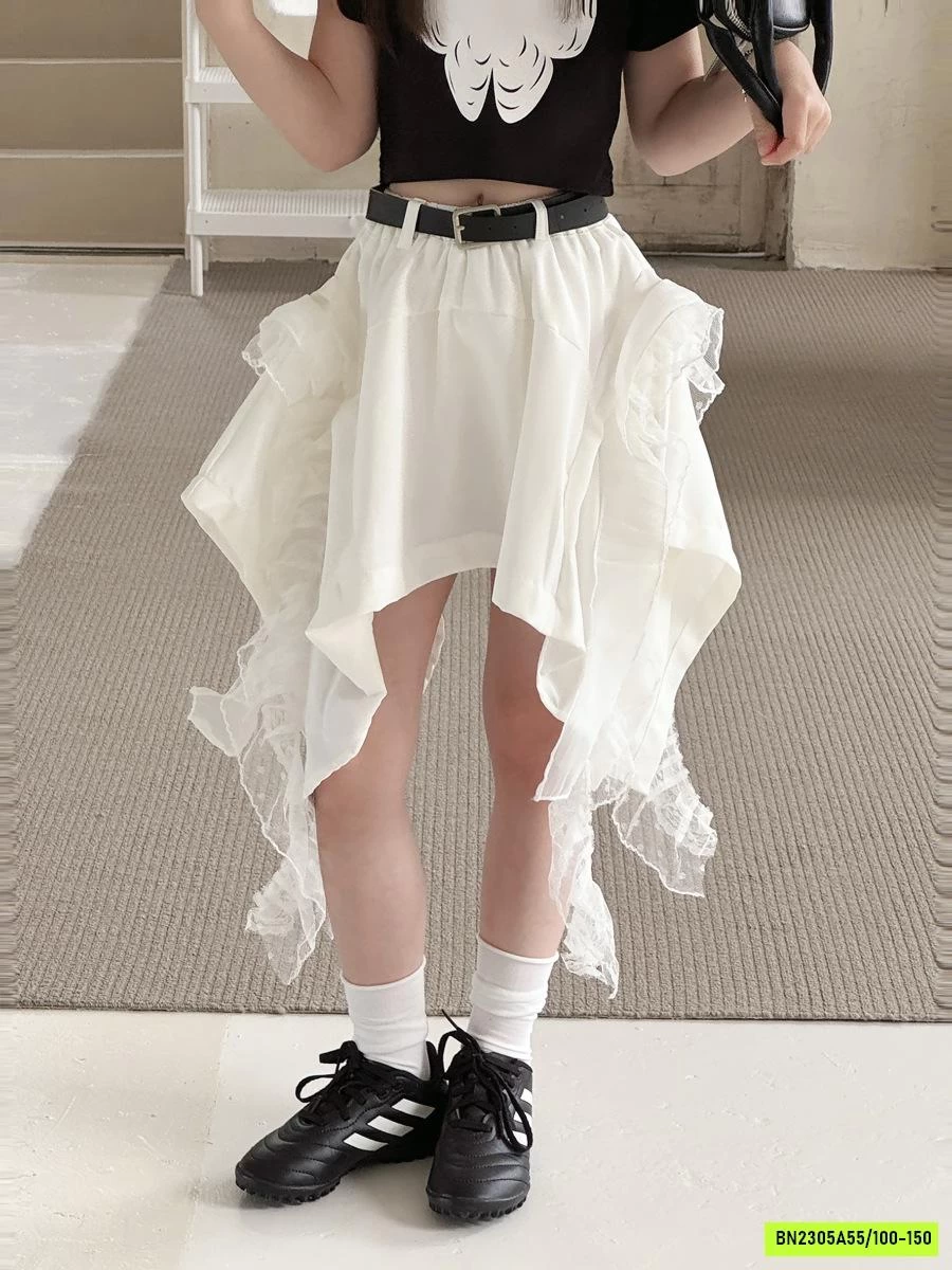 CROPTOP ĐEN MIX CV TUA RUA YUKIDS