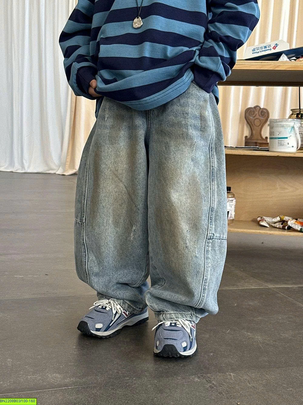 QUẦN JEAN THỤNG BẠC MÀU