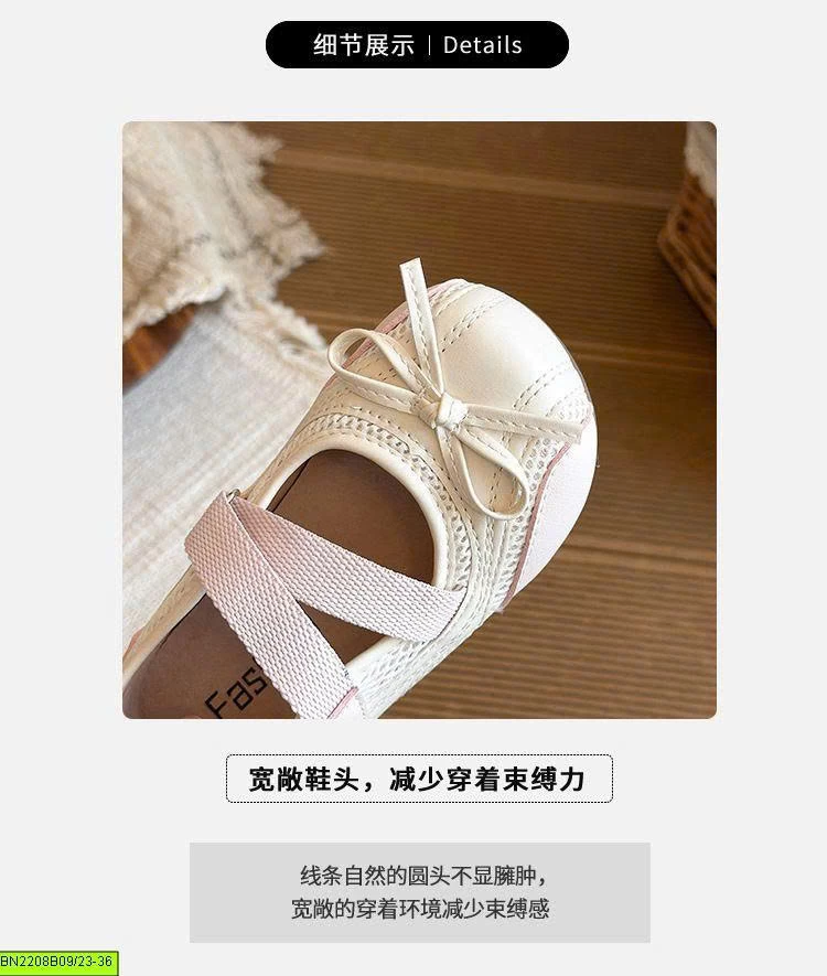 GIÀY NƠ PHỐI MÀU BÉ GÁI