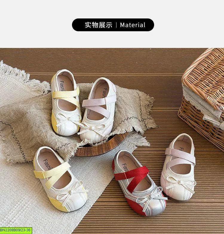 GIÀY NƠ PHỐI MÀU BÉ GÁI