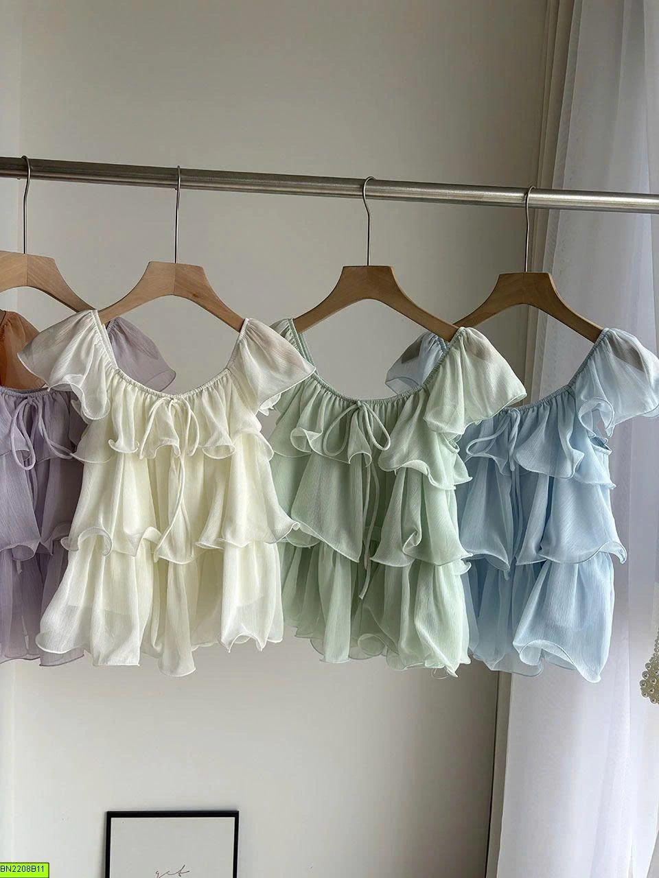 ÁO VOAN BÉO NHÚN NỮ