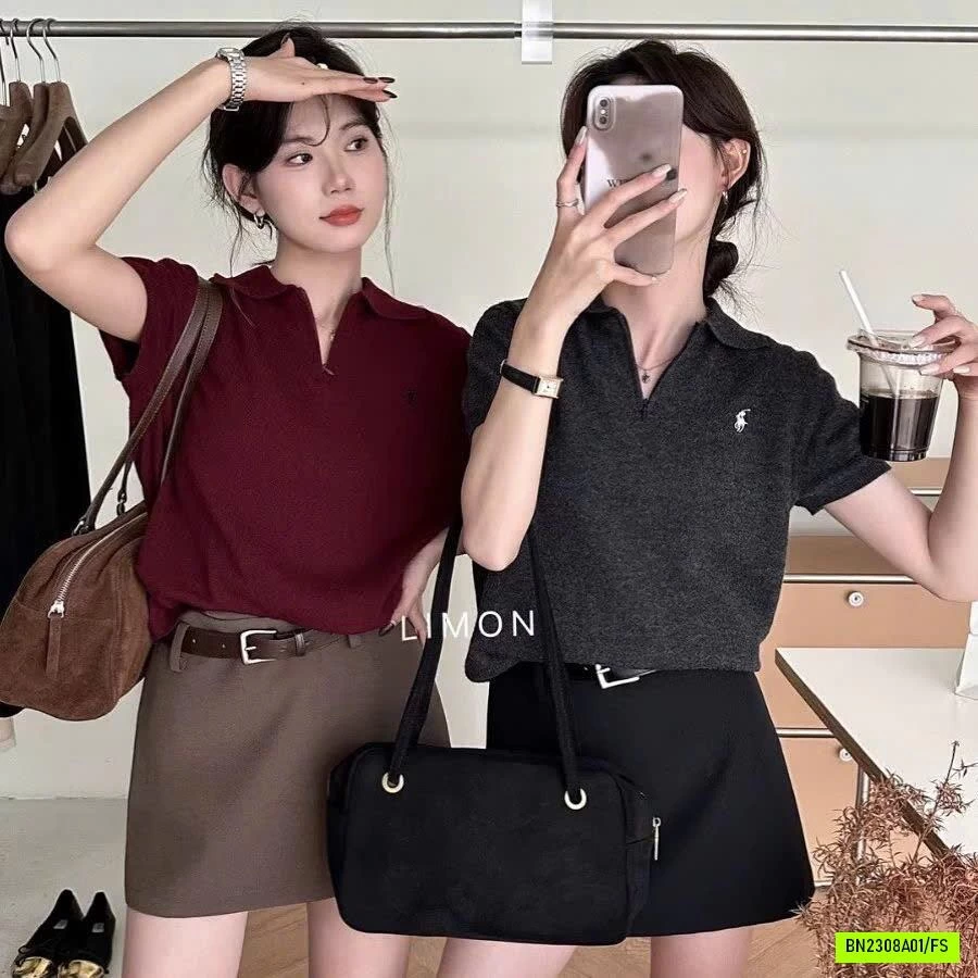 POLO DỆT KIM CỔ BẺ