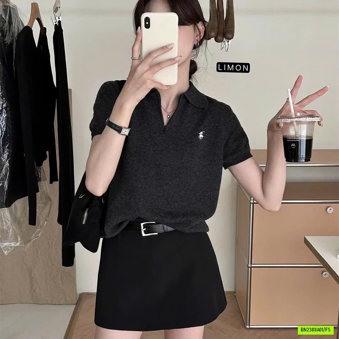 POLO DỆT KIM CỔ BẺ