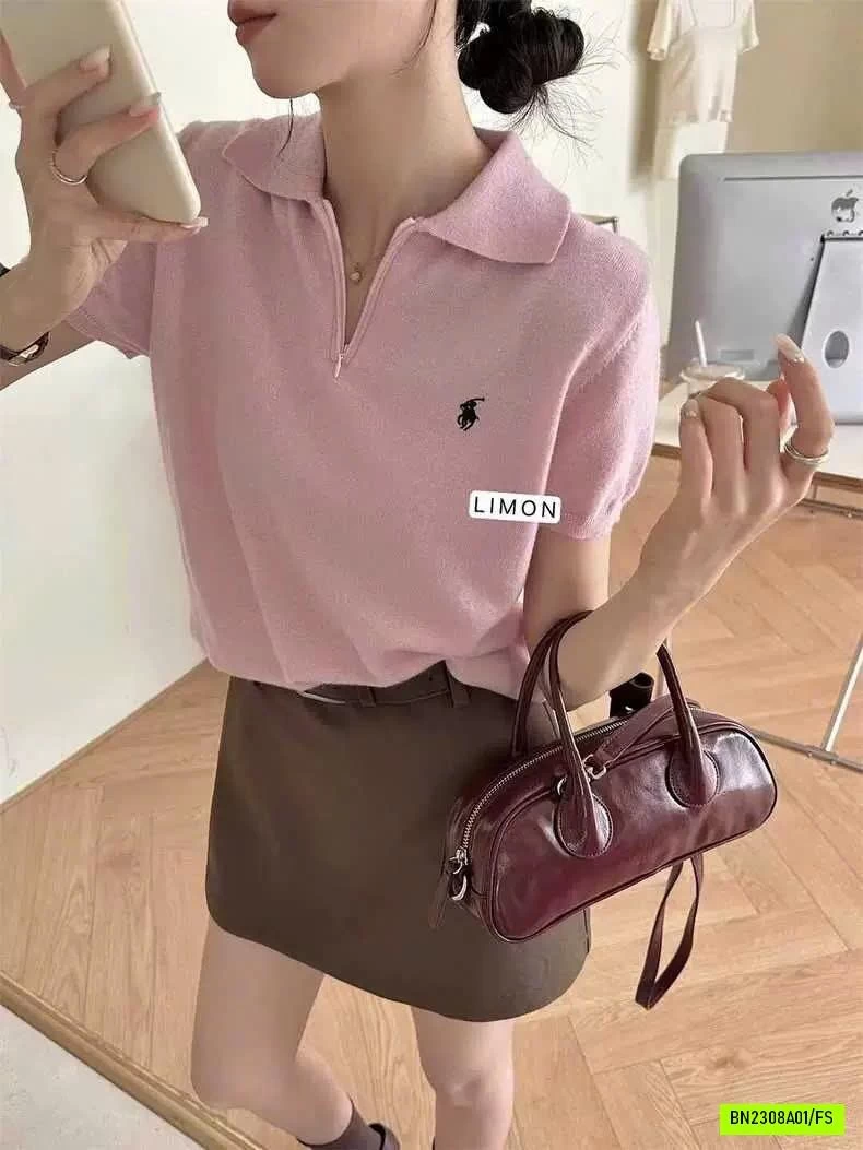 POLO DỆT KIM CỔ BẺ