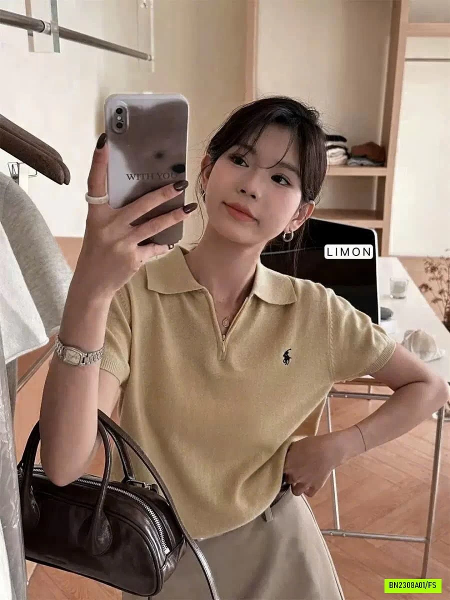 POLO DỆT KIM CỔ BẺ