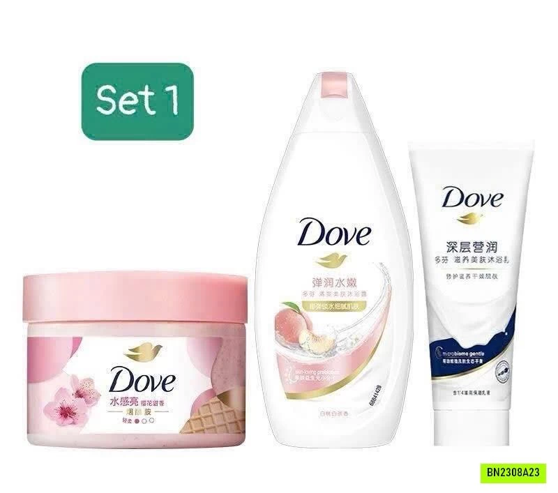 COMBO MỸ PHẨM DƯỠNG DA DOVE 3 CHI TIẾT