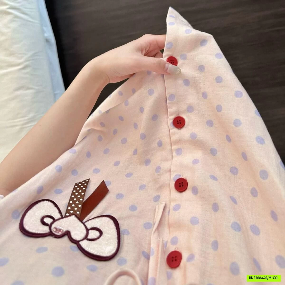 BỘ NGỦ CỘC HỒNG CHẤM BI