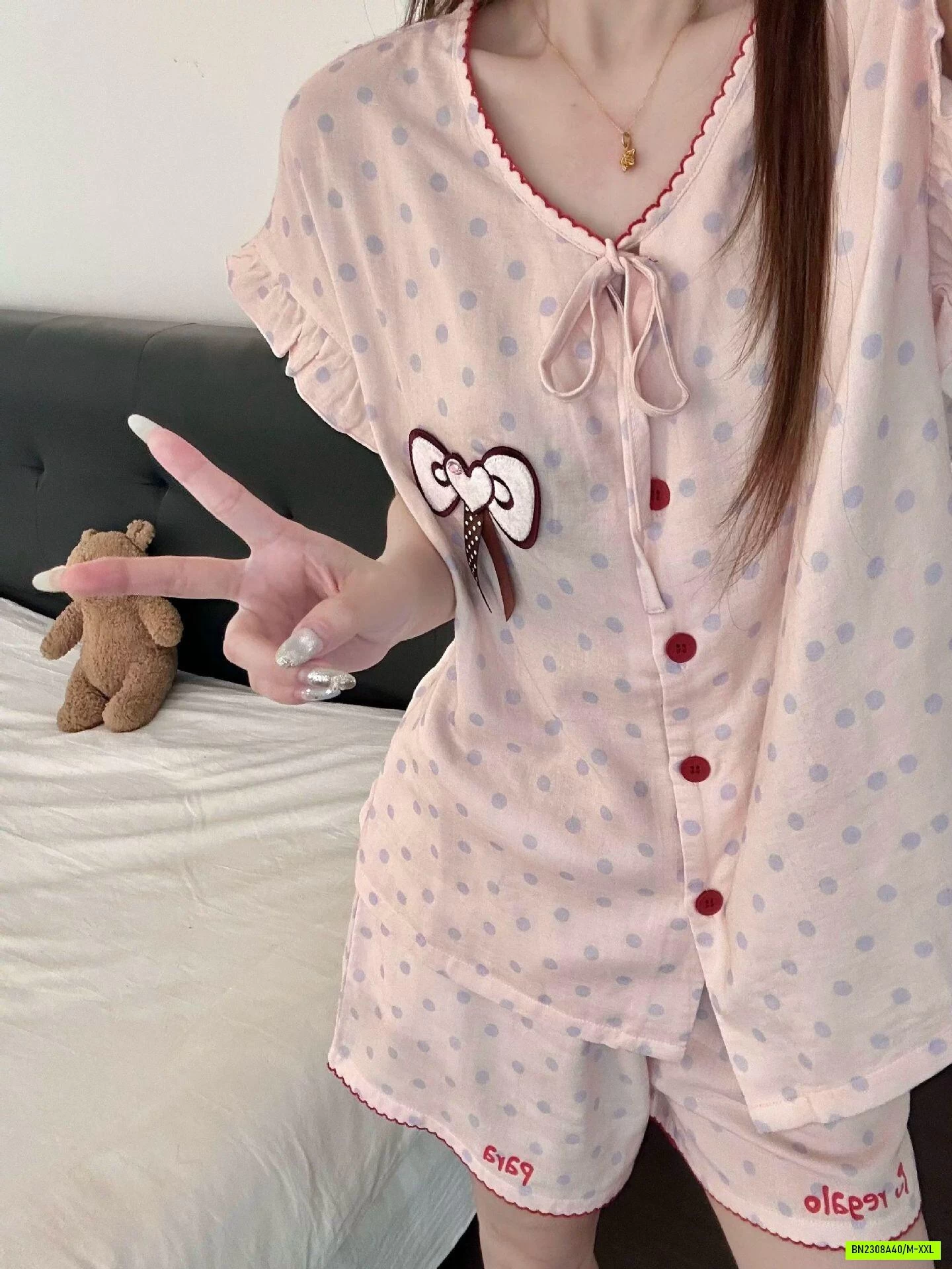 BỘ NGỦ CỘC HỒNG CHẤM BI