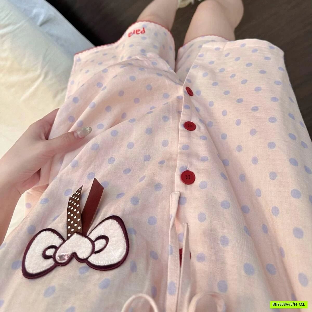 BỘ NGỦ CỘC HỒNG CHẤM BI