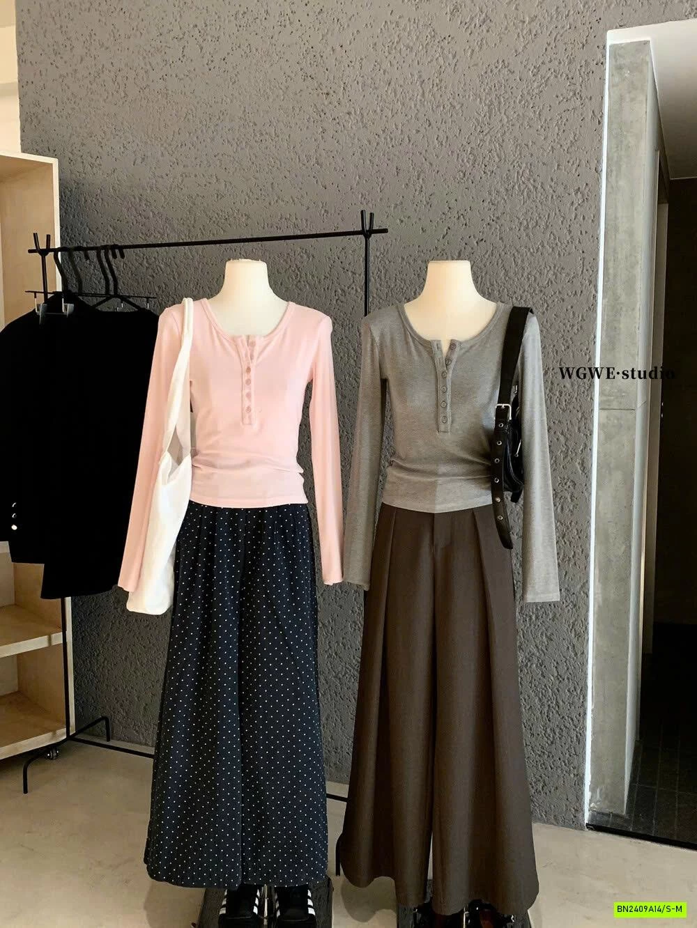 THUN CROPTOP BODYFIT CÚC NGỰC WGWE7381