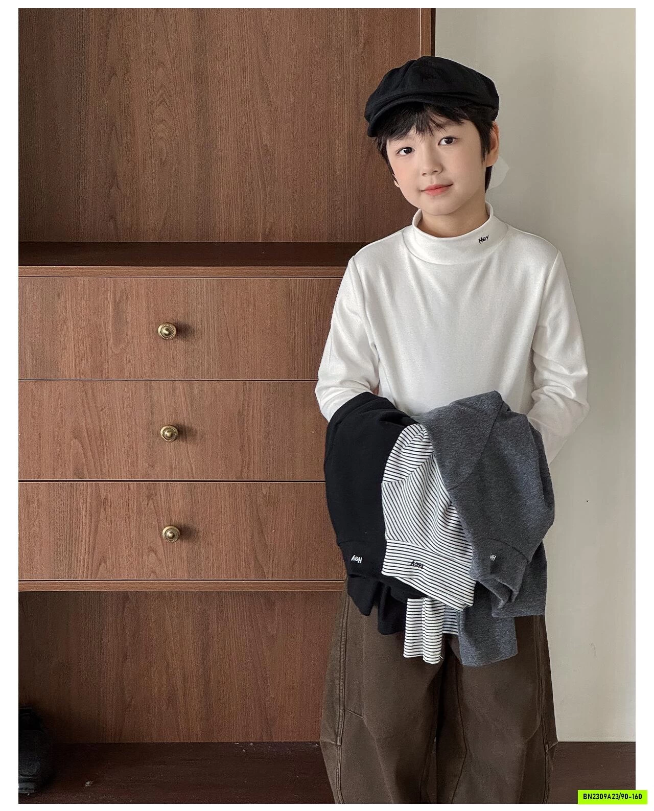 ÁO GIỮ NHIỆT CỔ 3P AOAOKIDS