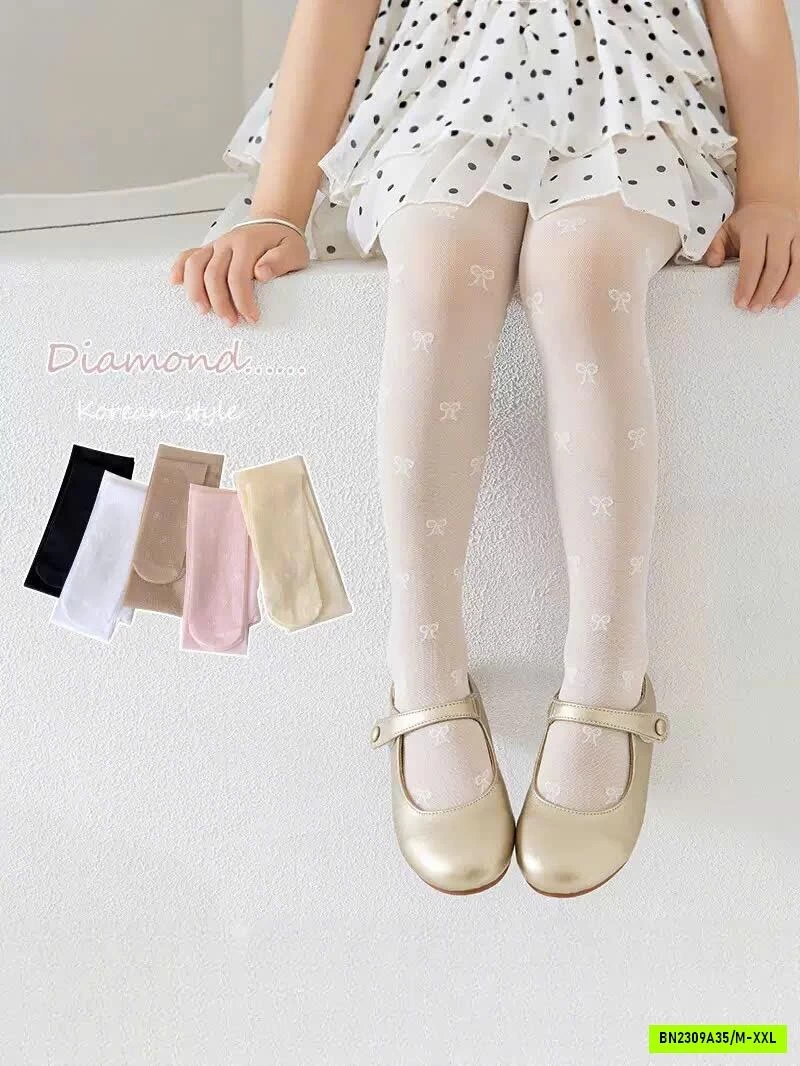 QUẦN TẤT LƯỚI NƠ XINH CHO BÉ