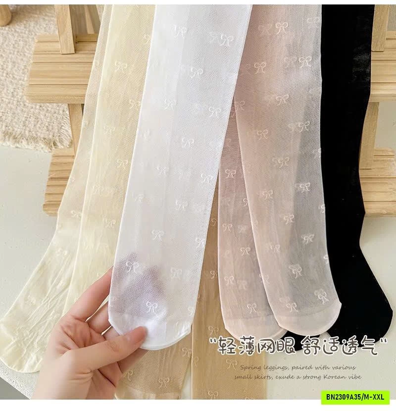 QUẦN TẤT LƯỚI NƠ XINH CHO BÉ