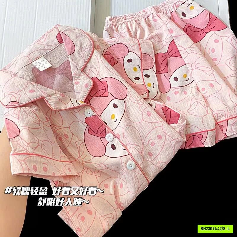 BỘ PIJAMA BÉ GÁI MÙA HÈ