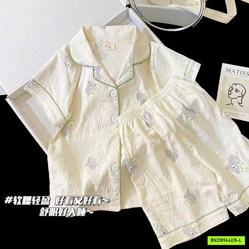 BỘ PIJAMA BÉ GÁI MÙA HÈ