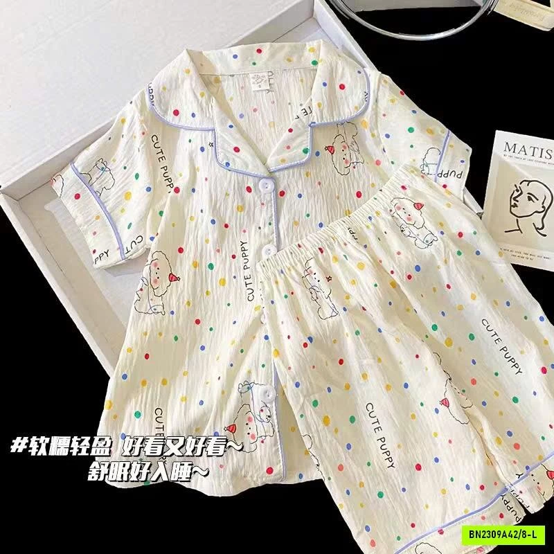 BỘ PIJAMA BÉ GÁI MÙA HÈ