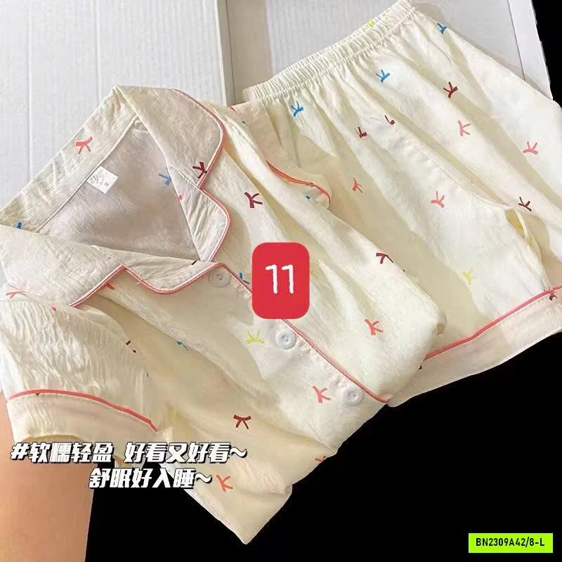BỘ PIJAMA BÉ GÁI MÙA HÈ