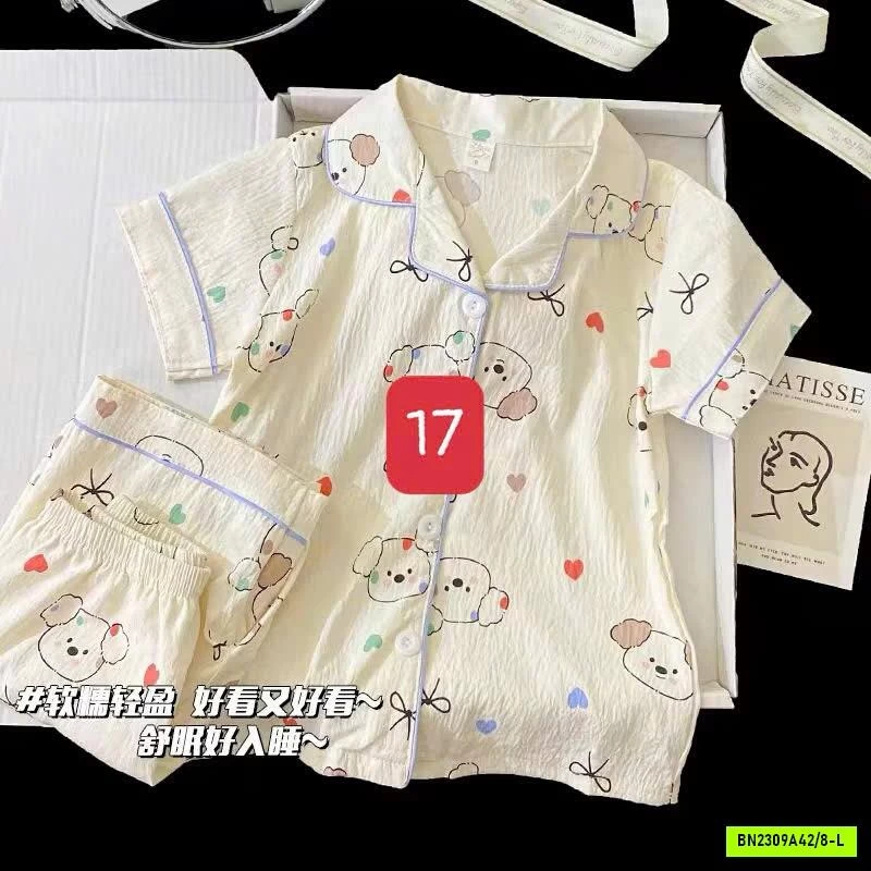 BỘ PIJAMA BÉ GÁI MÙA HÈ