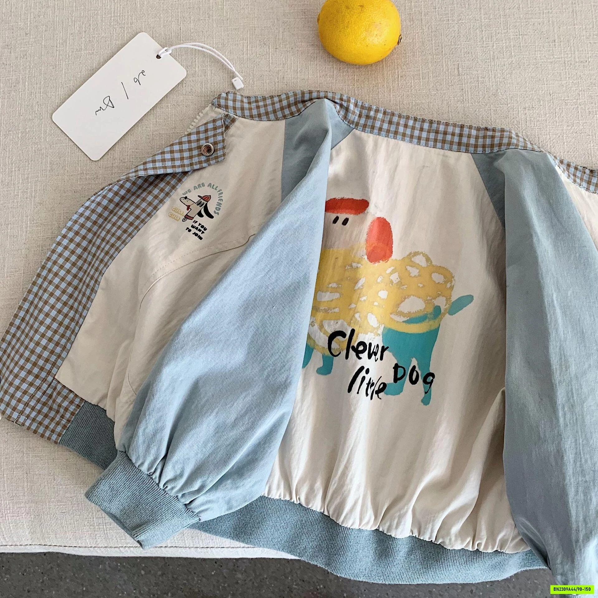 BOMBER CÚN PHỐI MÀU TAY
