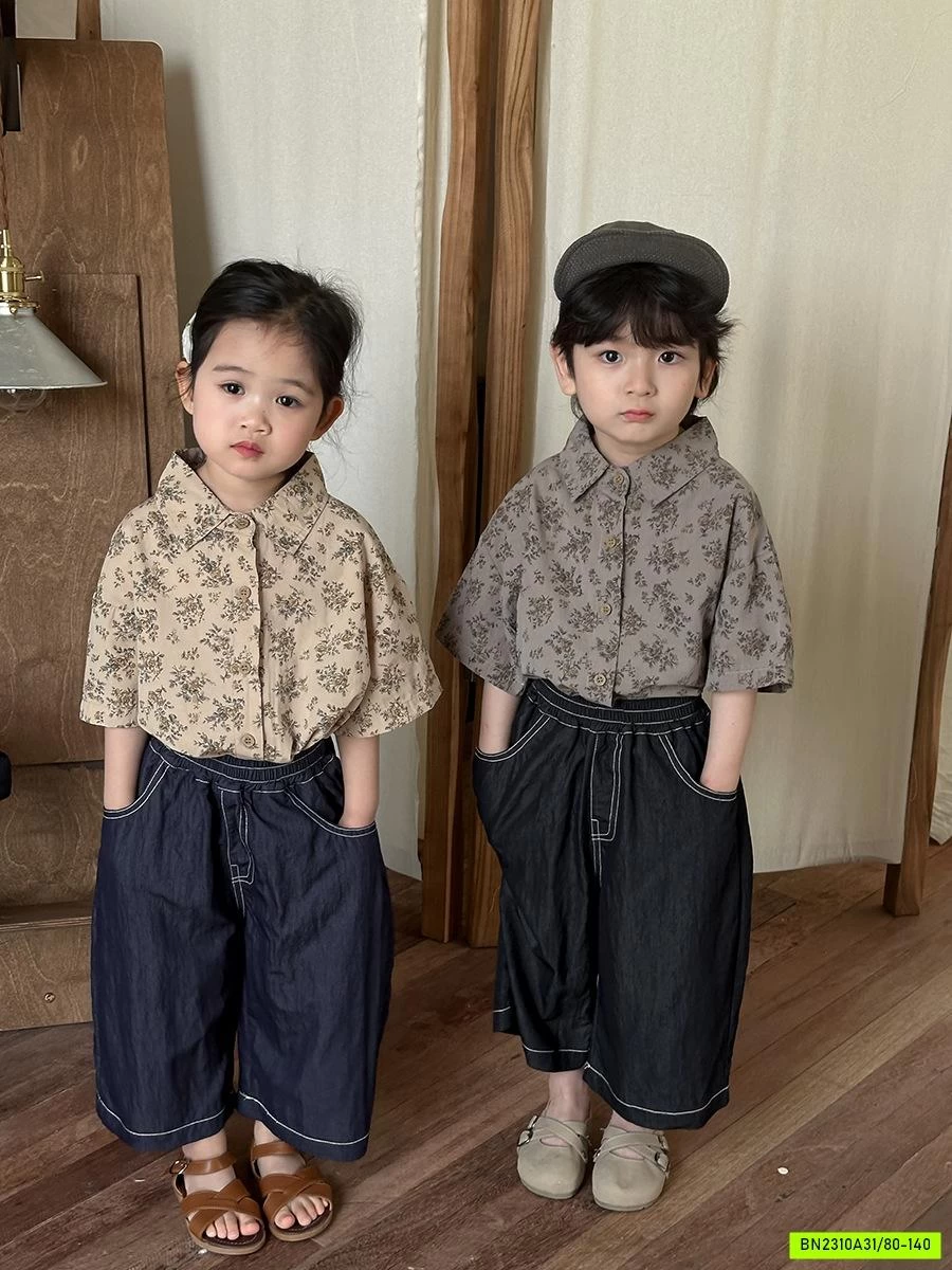 DENIM ỐNG SUÔNG VIỀN CHỈ NỔI