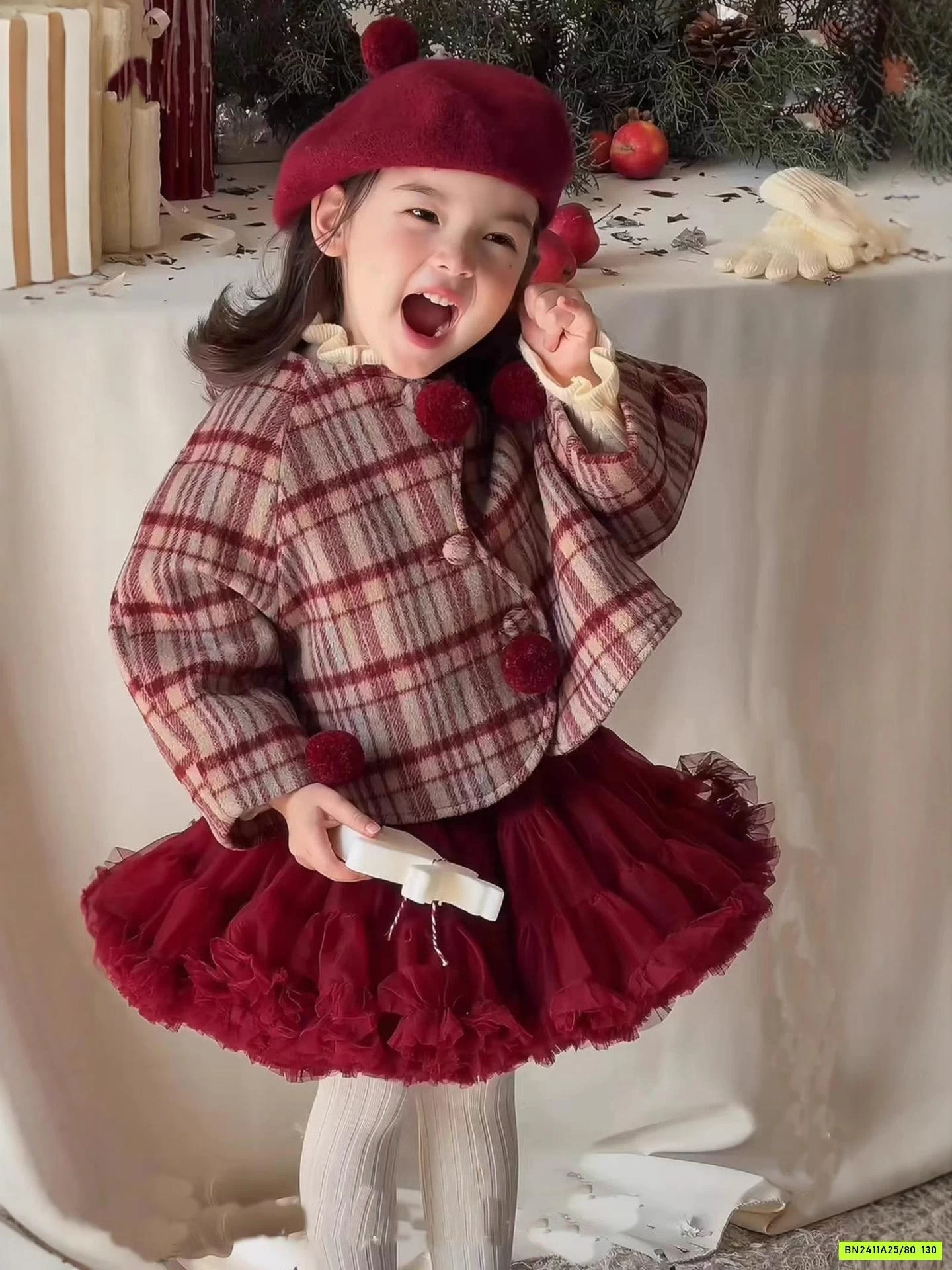 SÉT VÁY CARO ĐỎ DIỆN TẾT