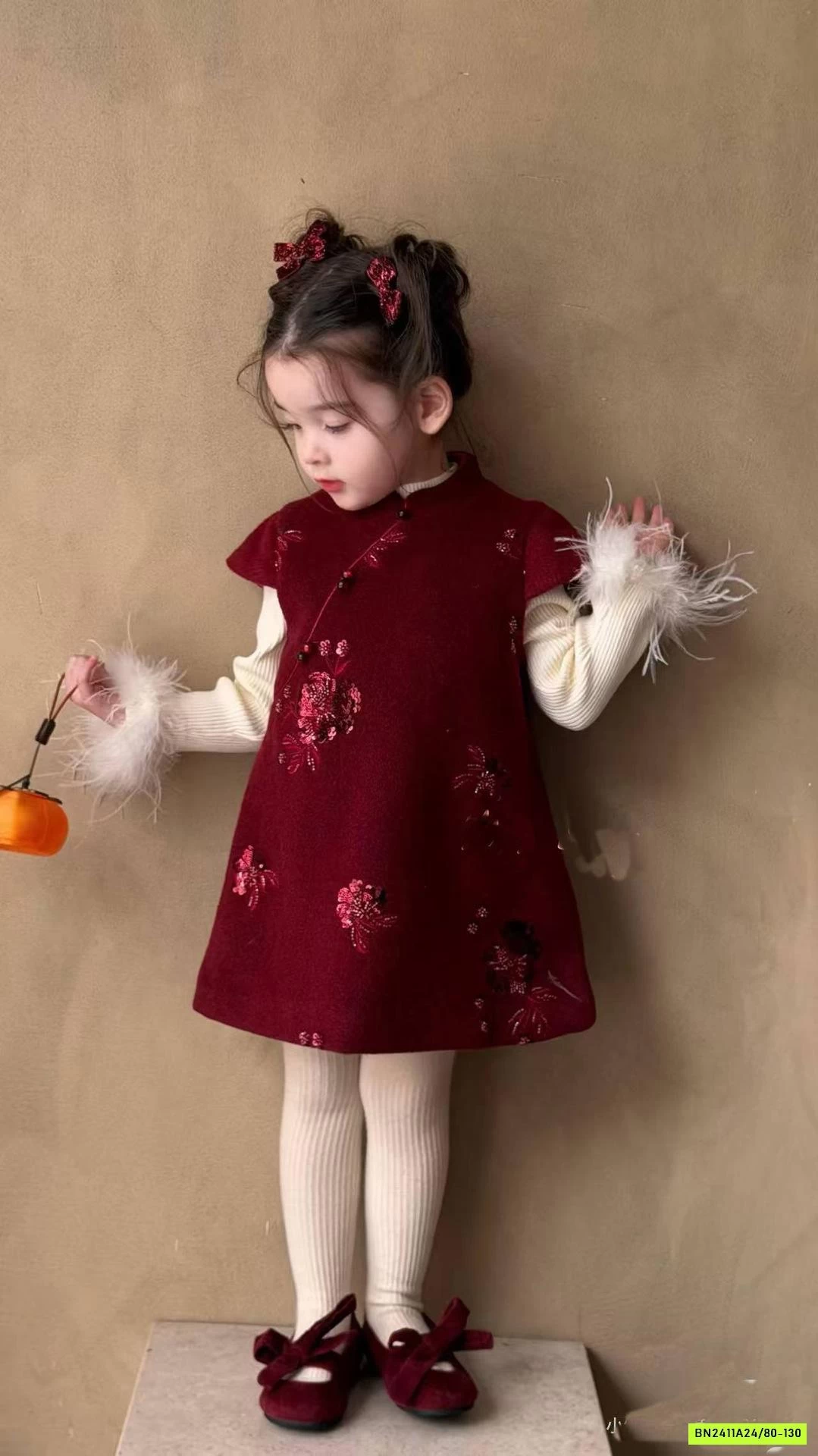 SÉT SƯỜN XÁM NHUNG ĐỎ