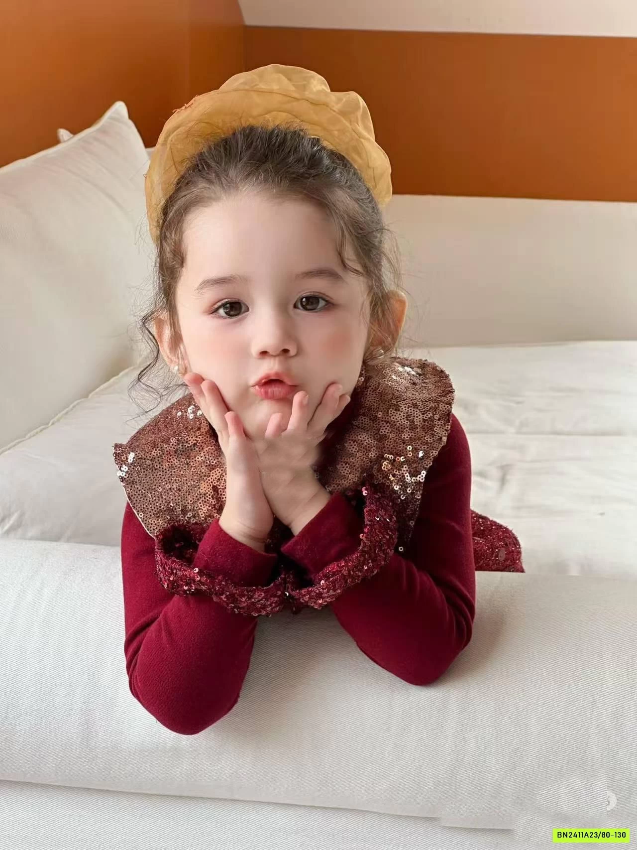 ĐẦM ĐỎ CỔ SEN BLING BLING