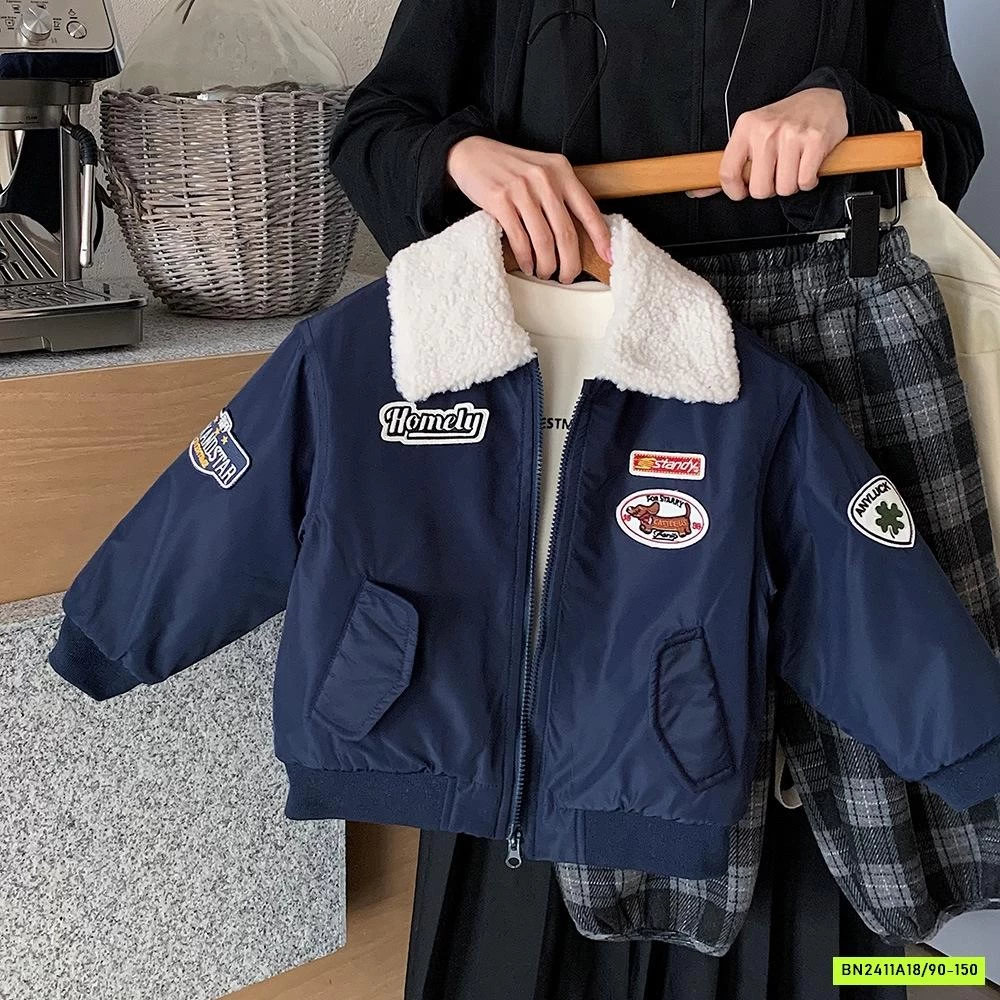 KHOÁC PHI CÔNG PHỐI CỔ LÔNG TRẦN TRÁM