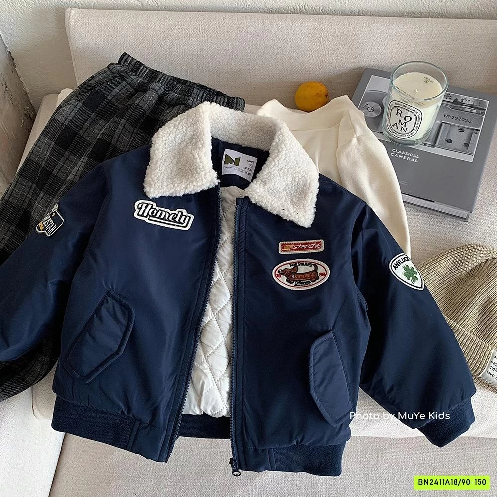 KHOÁC PHI CÔNG PHỐI CỔ LÔNG TRẦN TRÁM