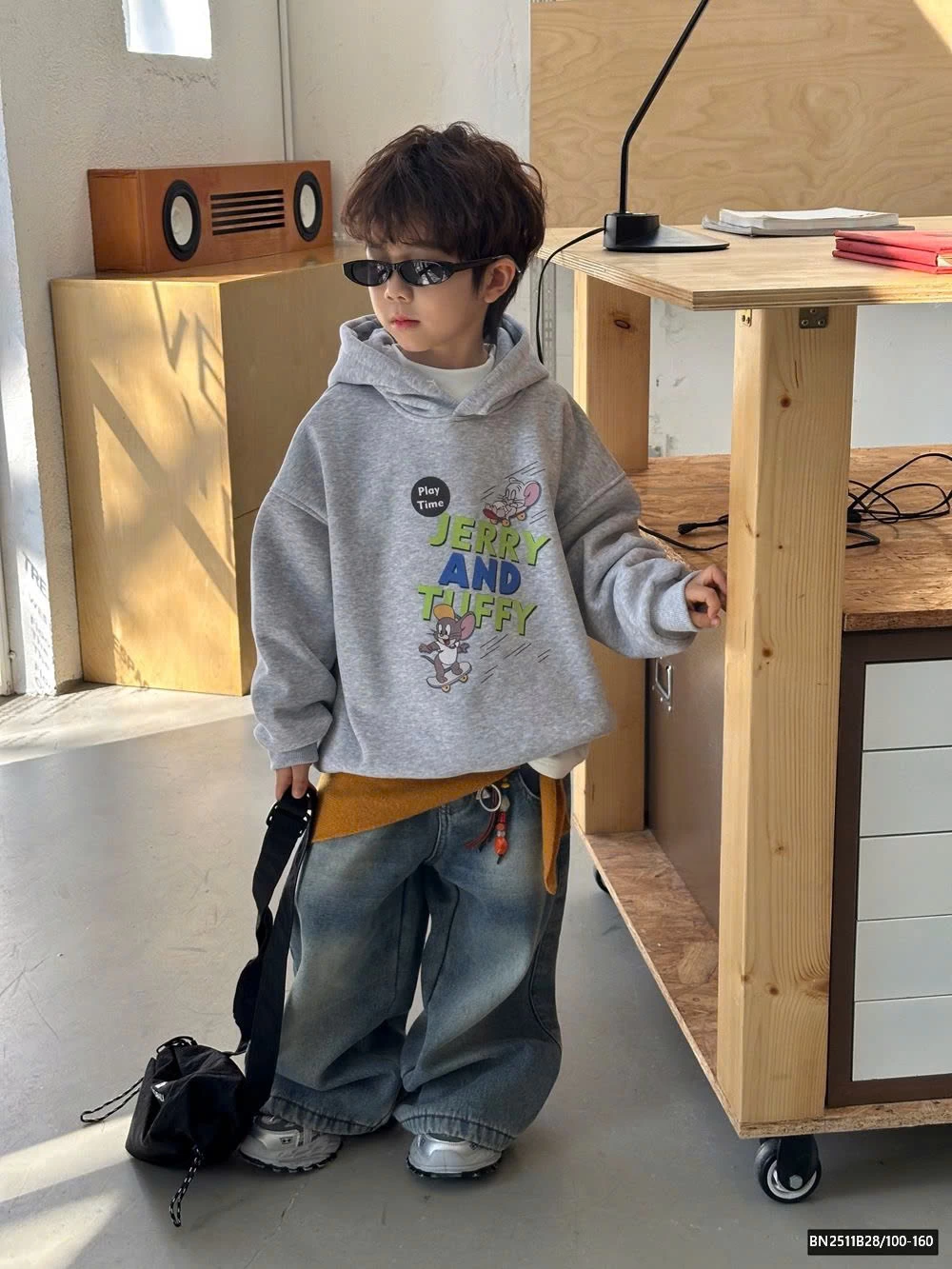 ÁO HOODIE XÁM JERRY