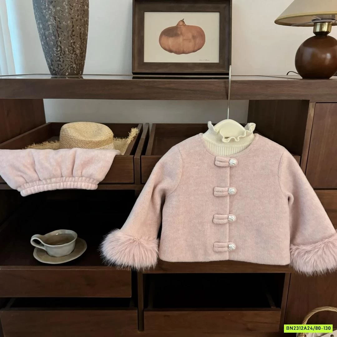 SÉT VÁY DẠ HỒNG LÓT NHUNG NINGLI