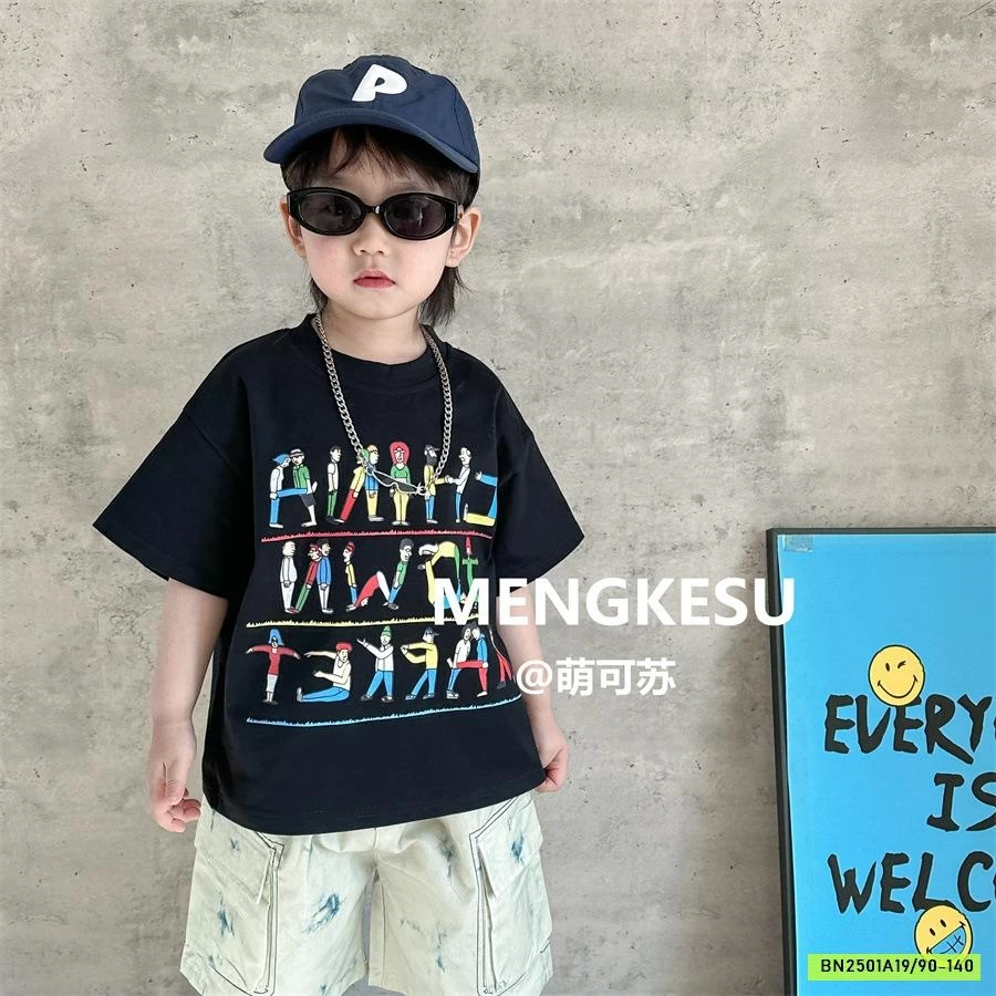 ÁO THUN CHỮ CÁI MIX SHORT TÚI HỘP MENGKESU