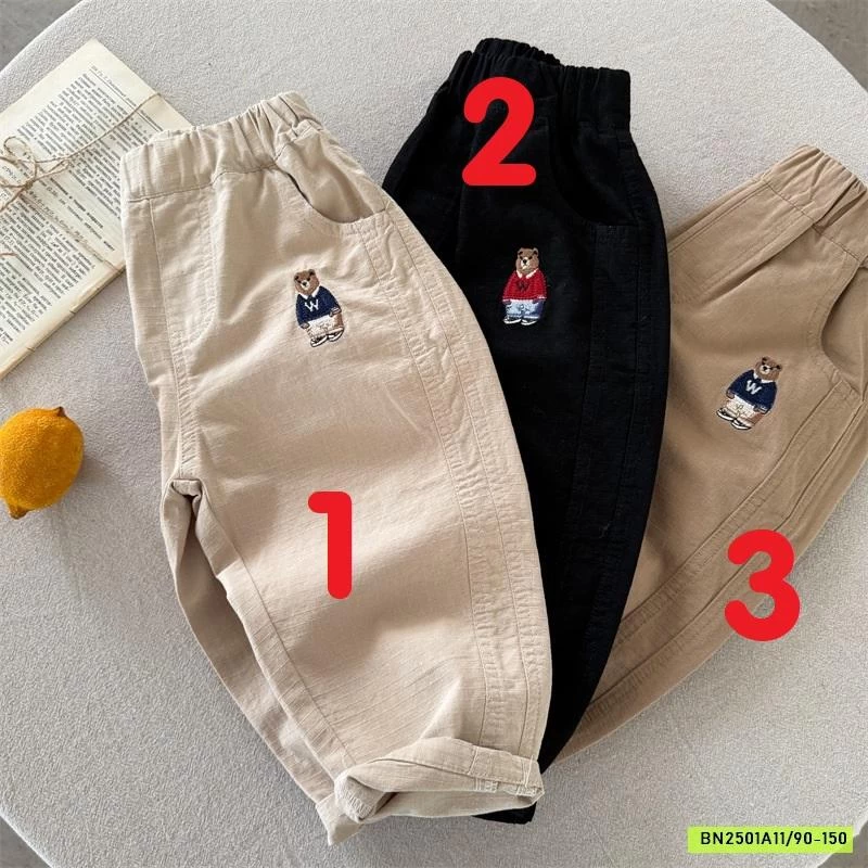 BAGGY THÔ MỀM LOGO GẤU 26126 MMY