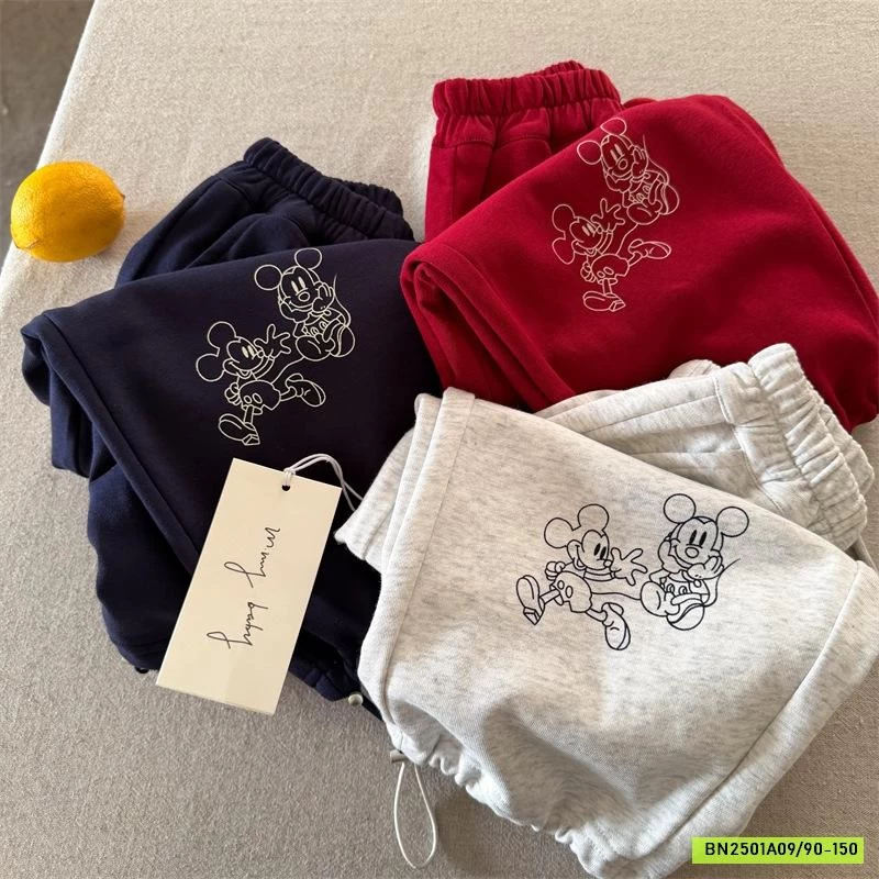QUẦN COTTON BO GẤU MICKEY 71691 MMY