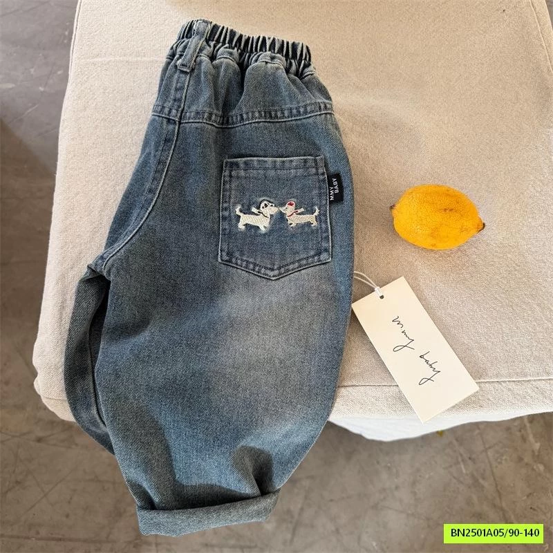 JEANS BAGGY THÊU CÚN 70275 MMY