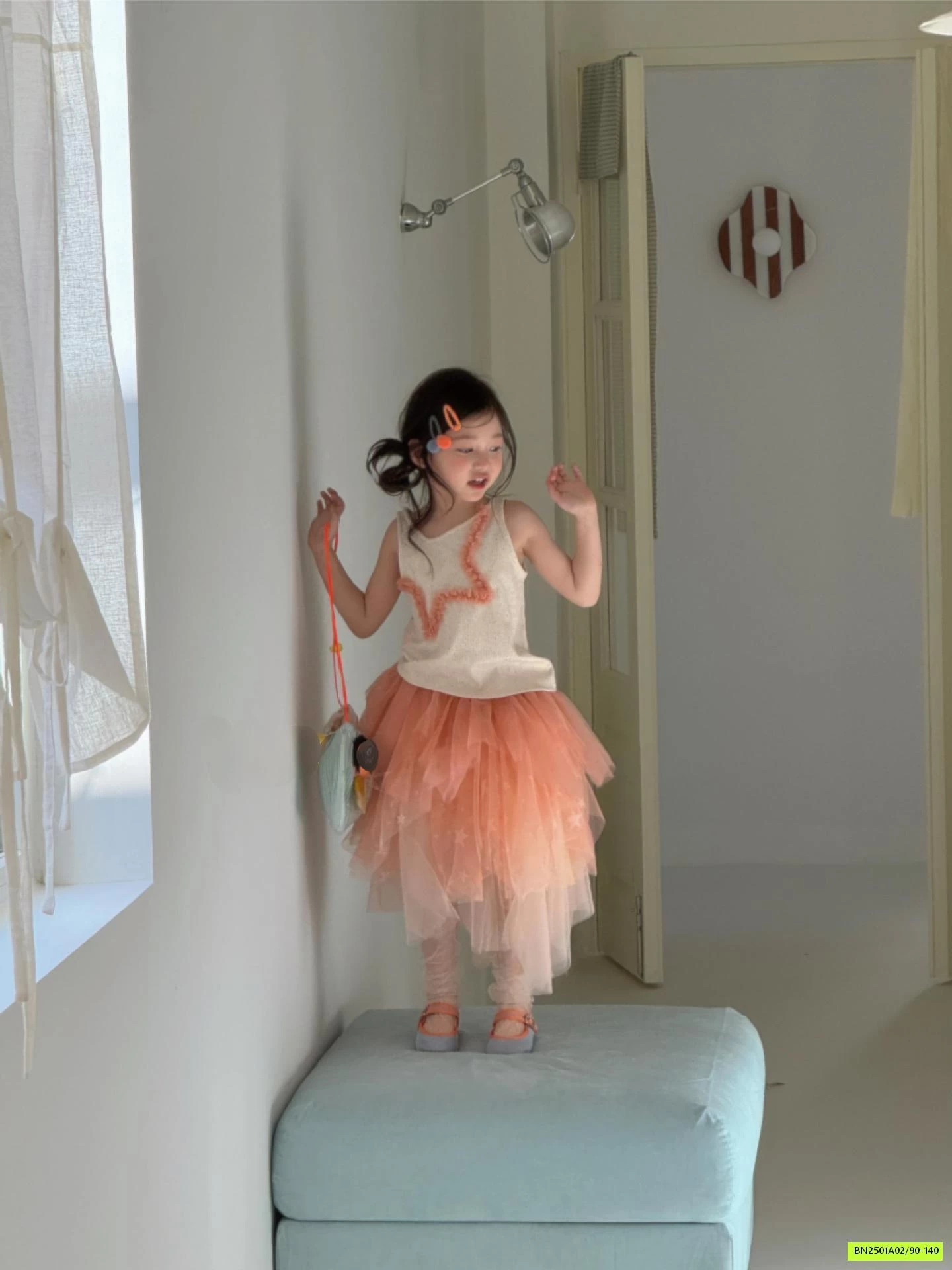 SÉT ÁO NGÔI SAO MIX CV TUTU LOANG MÀU