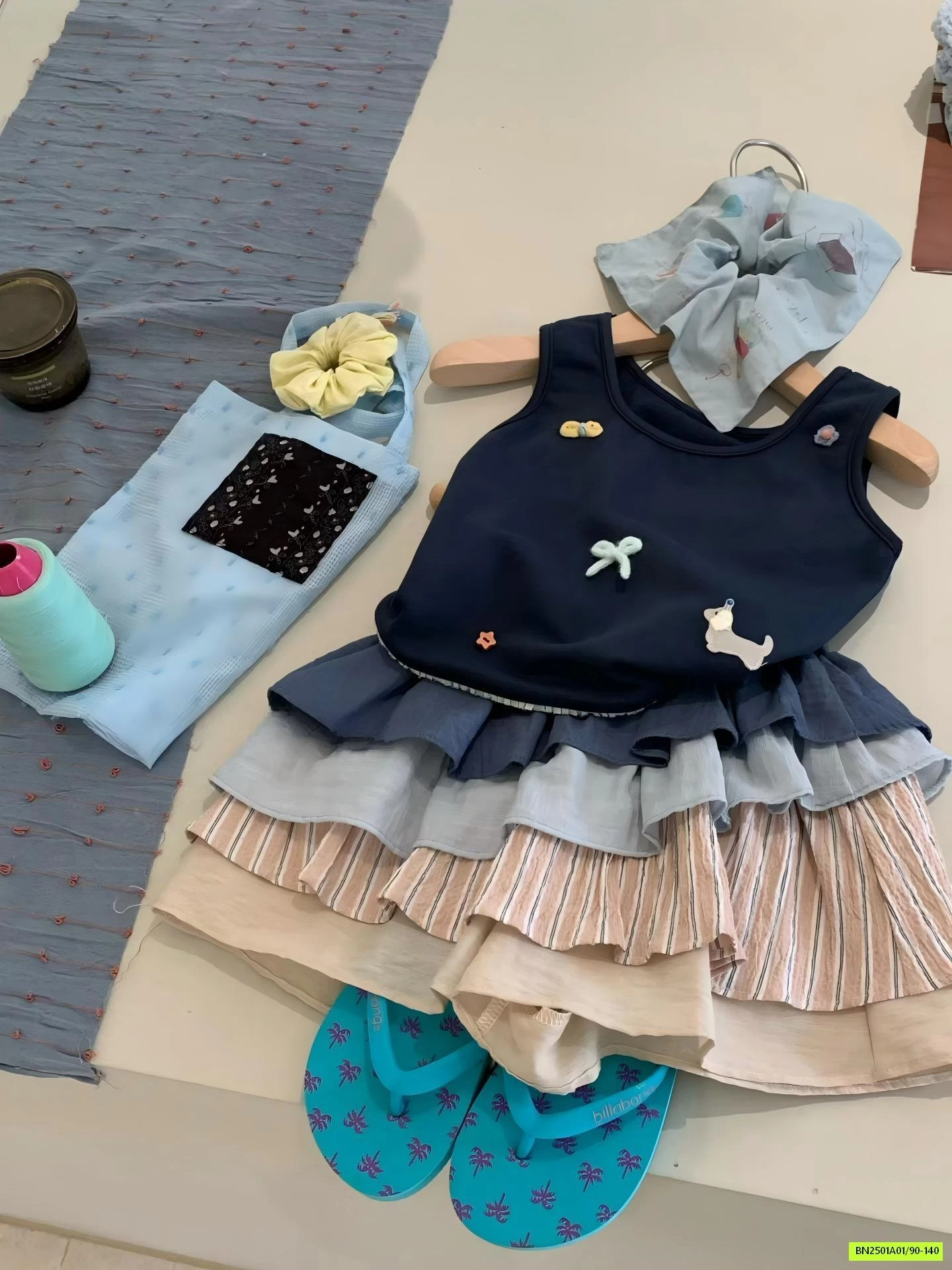 SÉT ÁO SÁT NÁCH MIX CV XẾP TẦNG