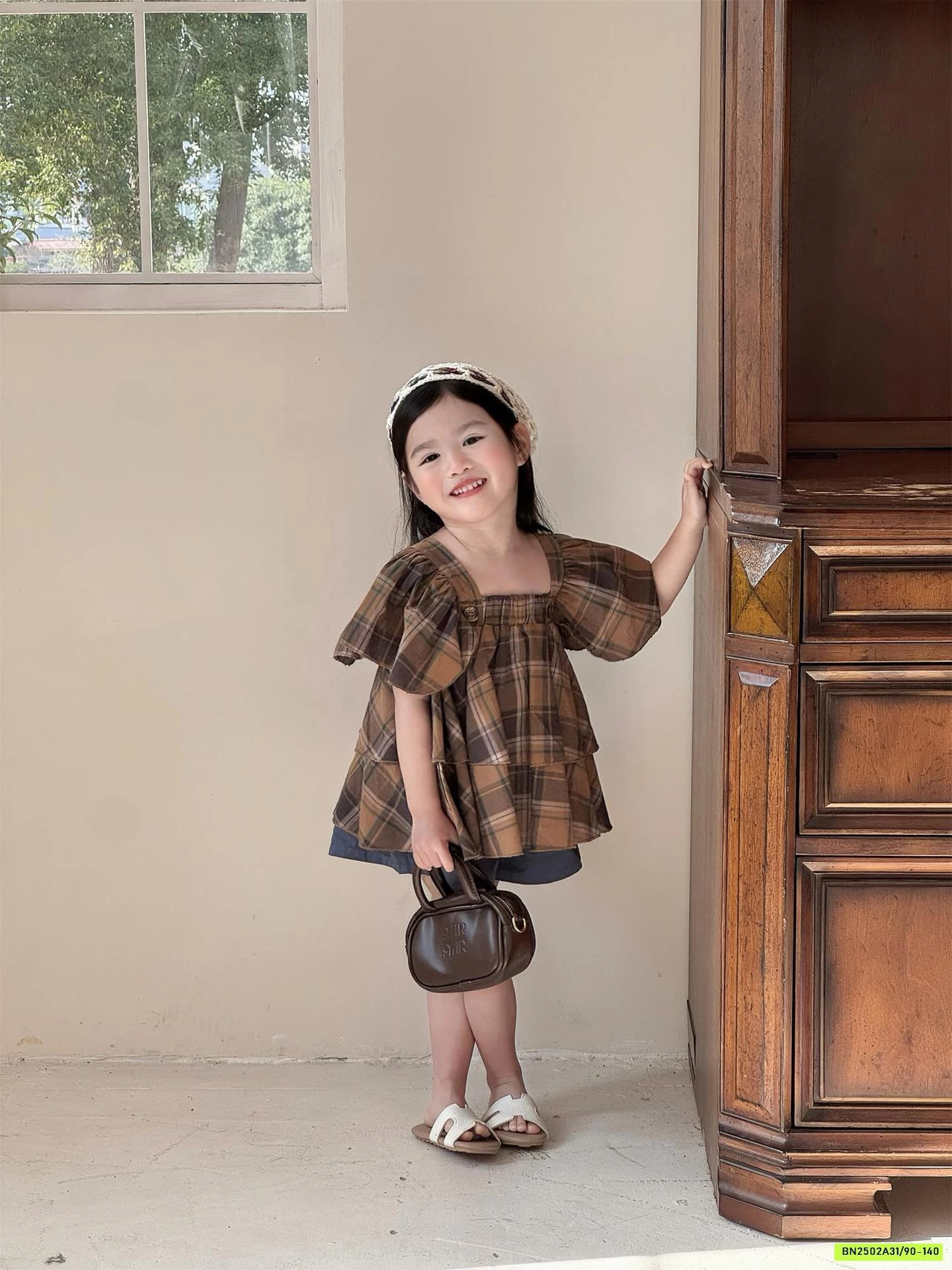 ÁO NÂU CÁNH TIÊN MIX SHORT THÔ