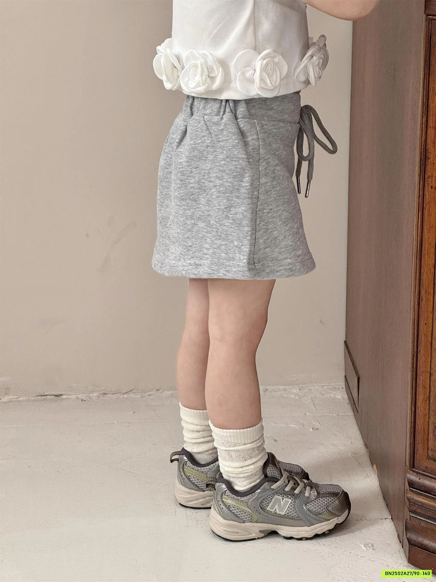 CROPTOP HOA MIX CV XÁM