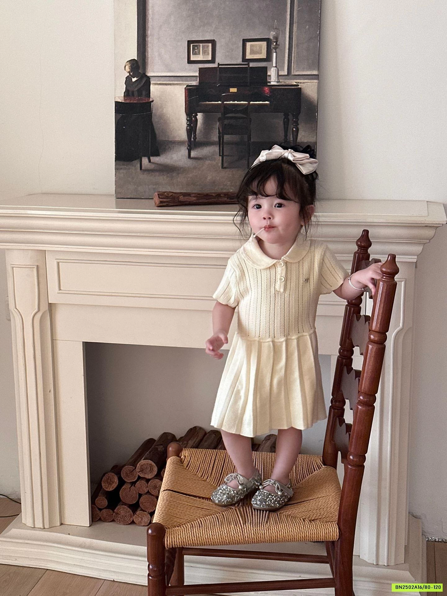 ĐẦM LEN DỆT CỔ POLO