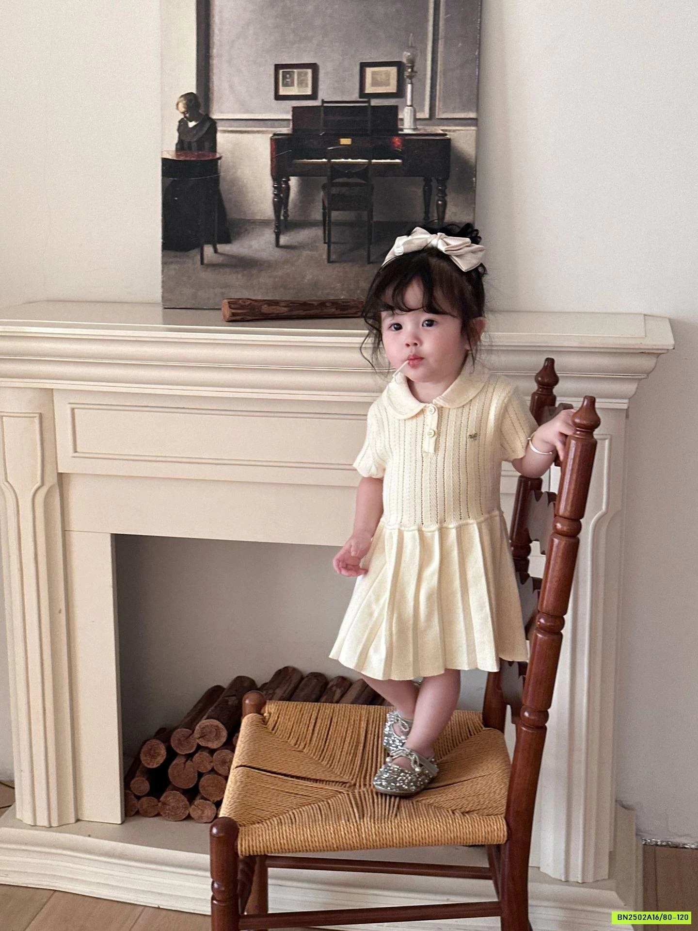 ĐẦM LEN DỆT CỔ POLO