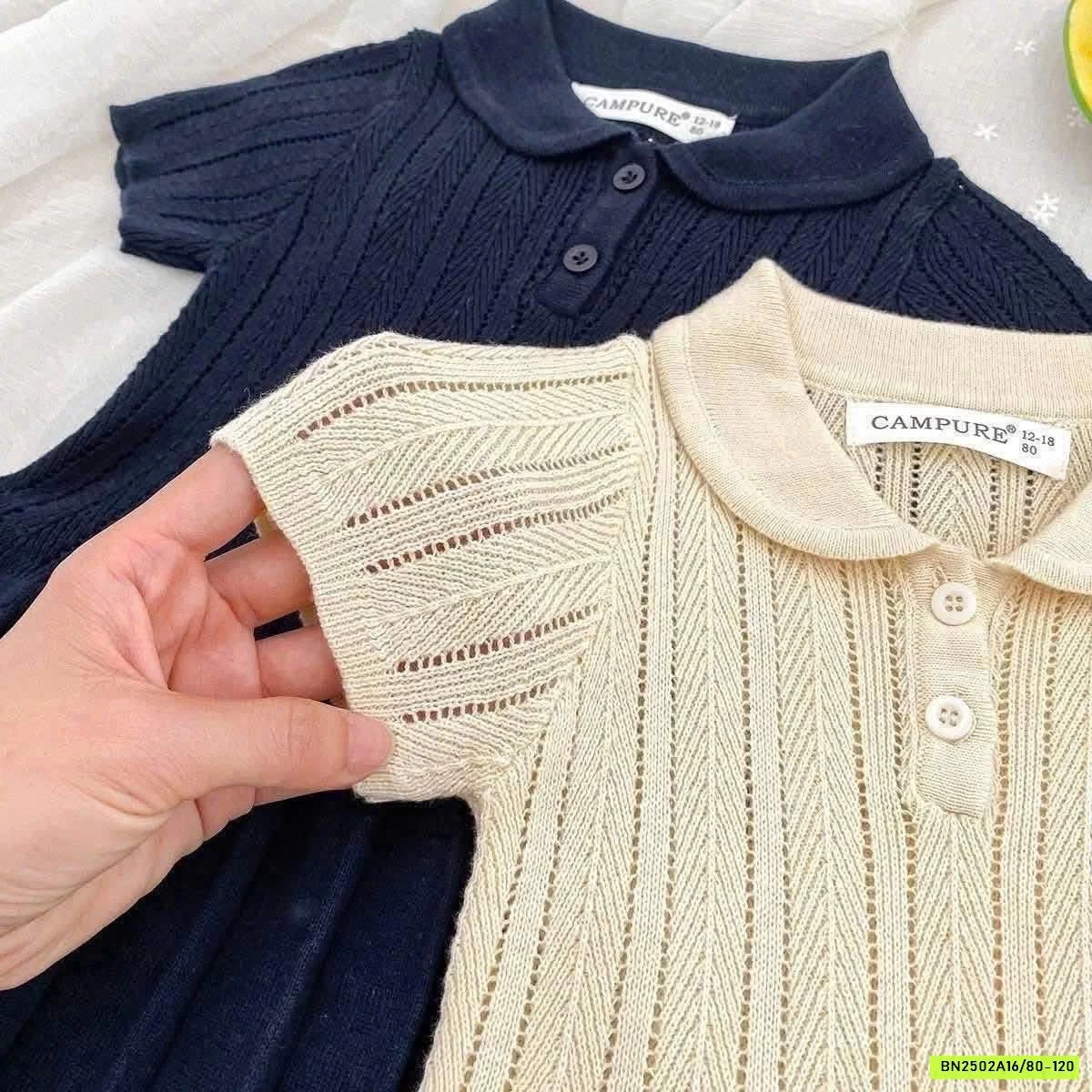 ĐẦM LEN DỆT CỔ POLO