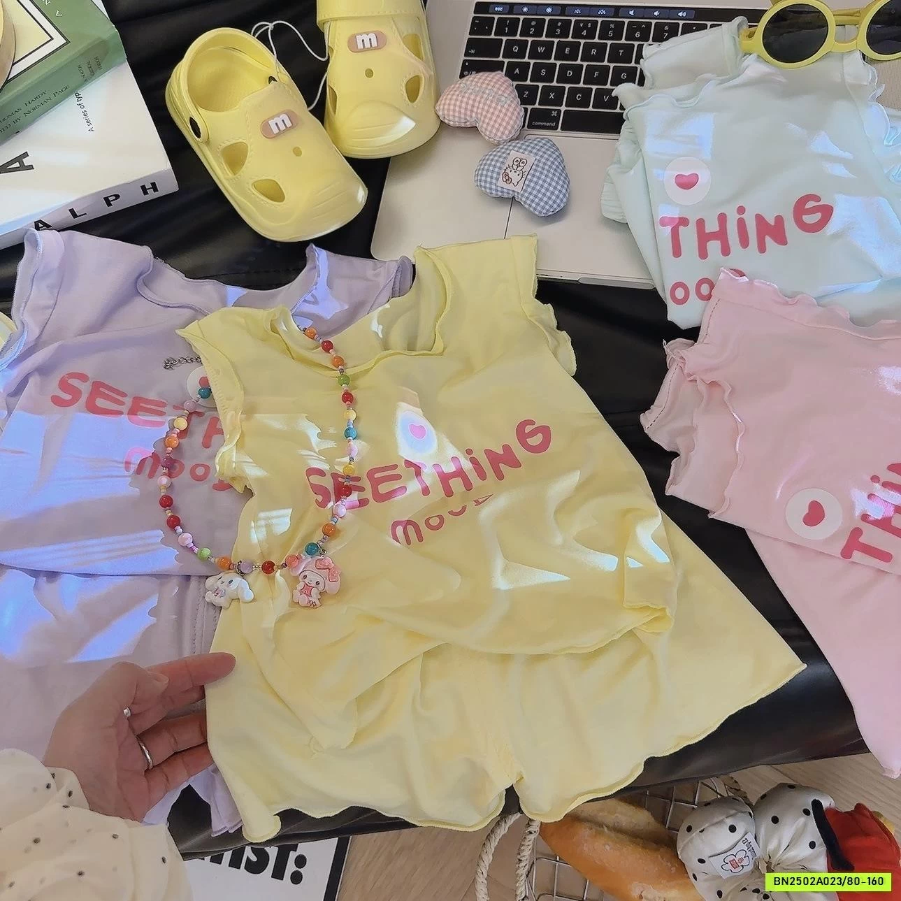 BỘ COTTON THUN LẠNH VIỀN BÈO