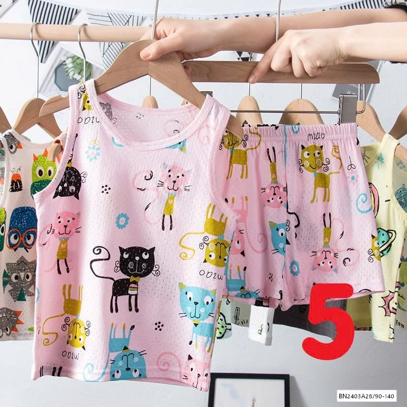 BỘ COTTON LỖ SÁT NÁCH HỌA TIẾT