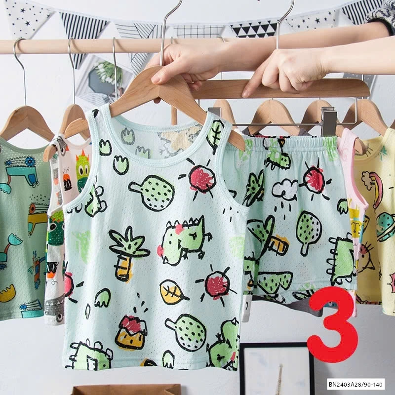 BỘ COTTON LỖ SÁT NÁCH HỌA TIẾT