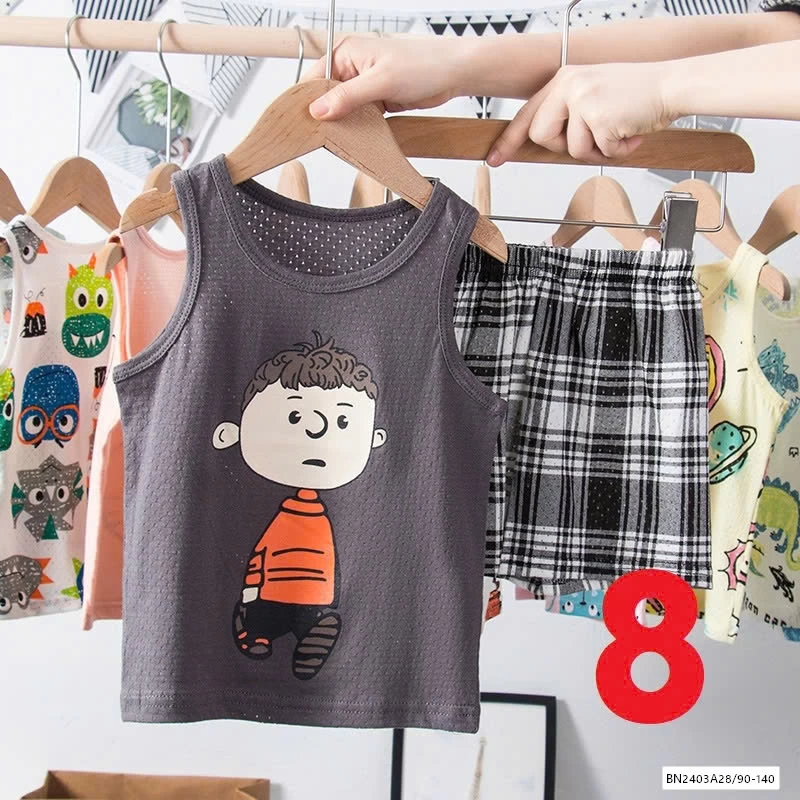 BỘ COTTON LỖ SÁT NÁCH HỌA TIẾT