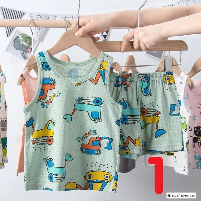 BỘ COTTON LỖ SÁT NÁCH HỌA TIẾT