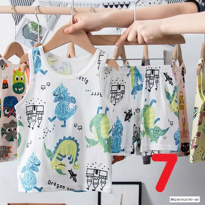 BỘ COTTON LỖ SÁT NÁCH HỌA TIẾT