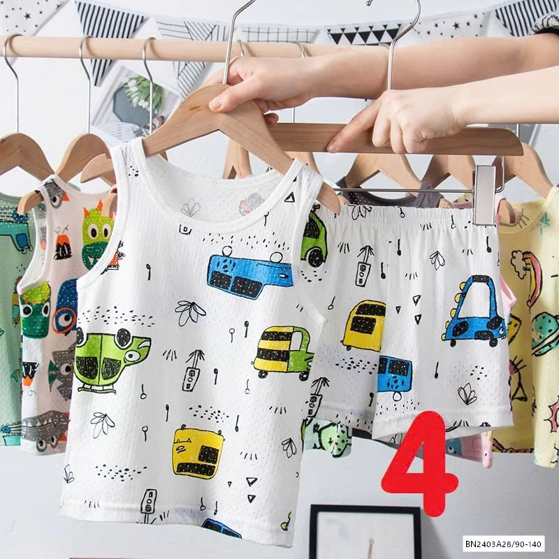 BỘ COTTON LỖ SÁT NÁCH HỌA TIẾT